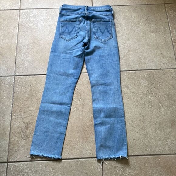 Mother Jeans The Mid Rise Dazzler Ankle Fray Riding The Cliffside - Size: 26 - Picture 4 of 7